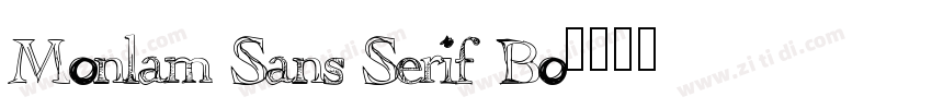 Monlam Sans Serif Bo字体转换